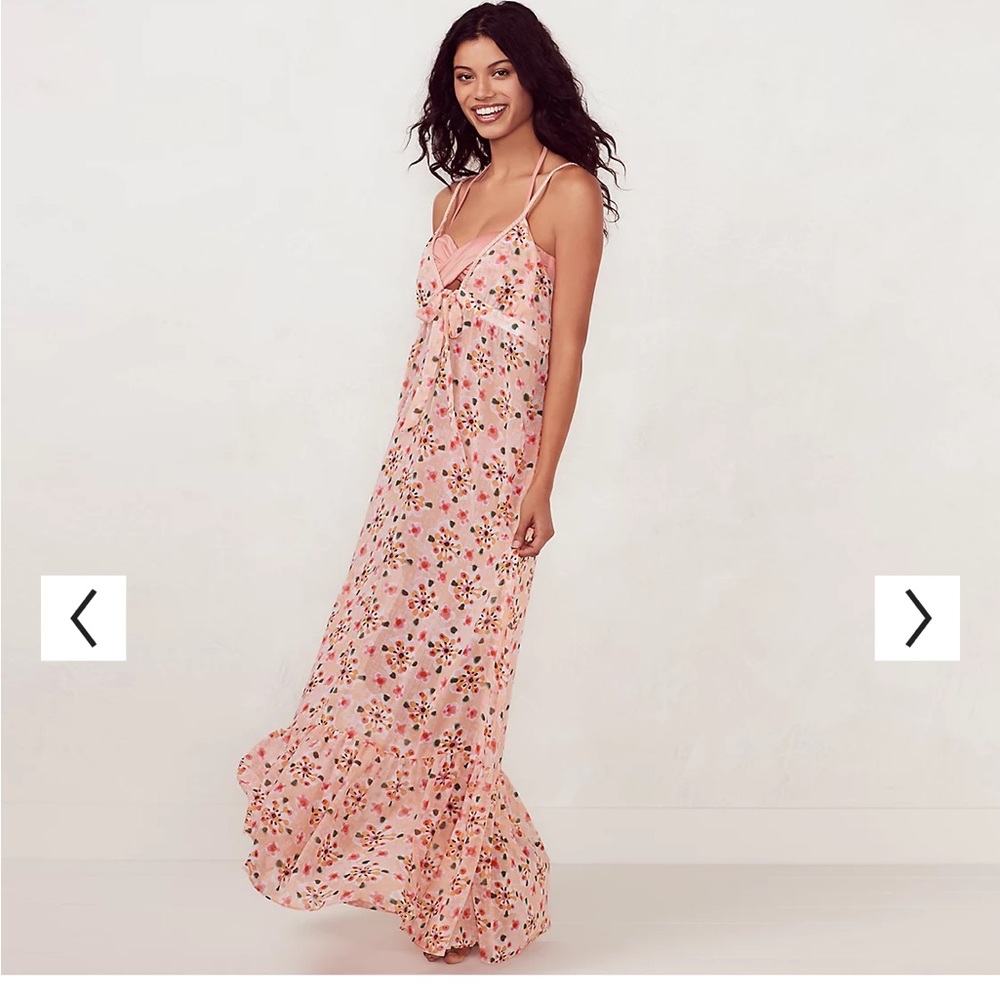 Women's LC Lauren Conrad Beach Shop Maxi Cover-Up size L